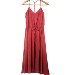 3/$40 Banana Republic Rust Midi Dress With Pockets